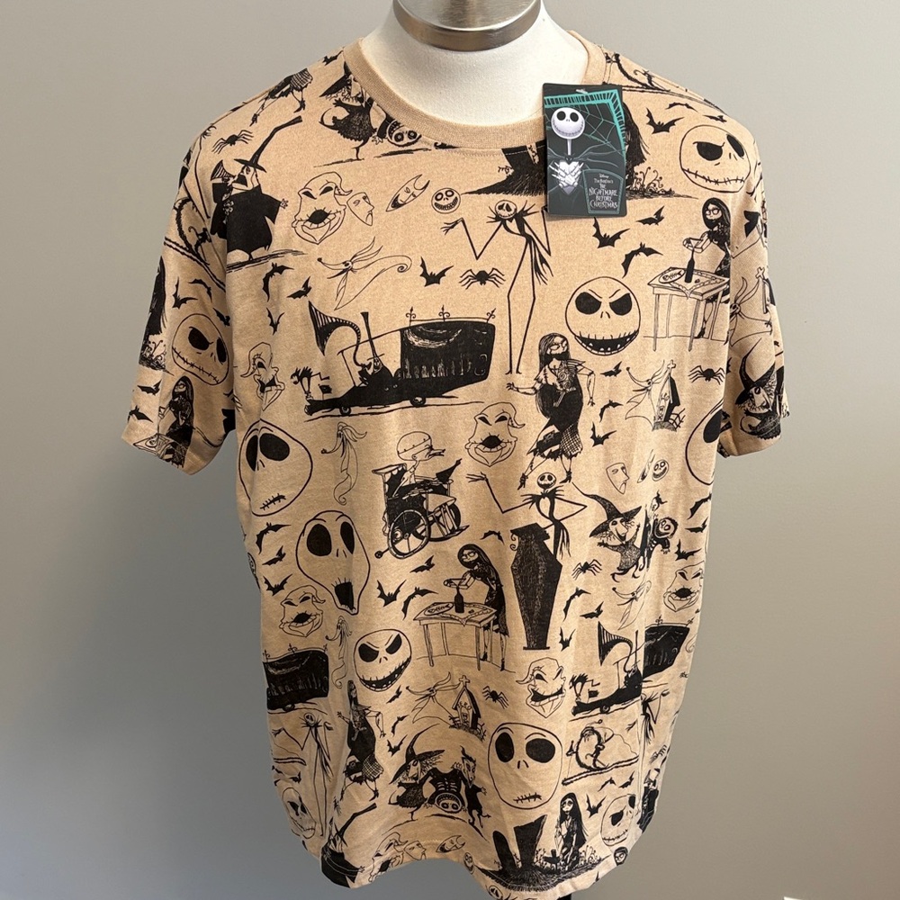 Disney Beige Nightmare Before Christmas Tee